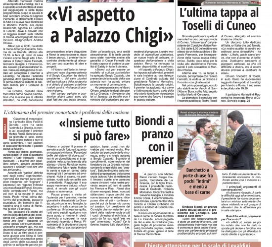 Corriere di Savigliano - Renzi a La Granda