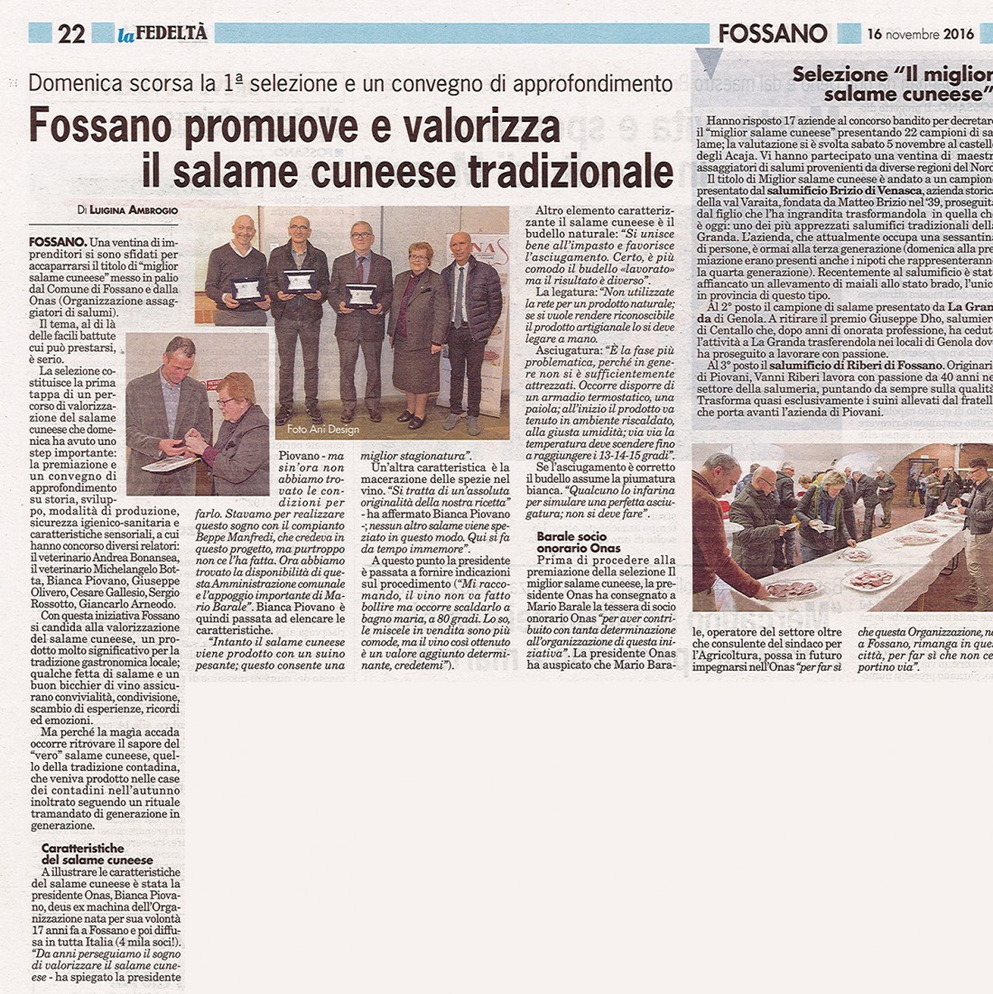 Fossano - Salame cuneese tradizionale