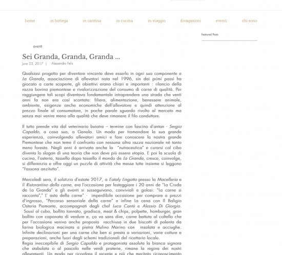 Alessandro Felis Sei Granda, Granda, Granda